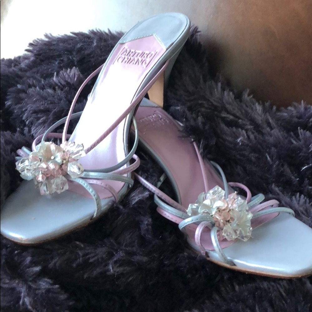 Arturo Chiang awesome lilac shoes 1 1/2in